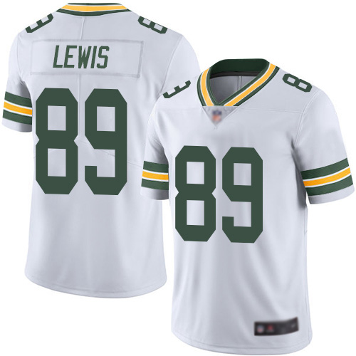 Green Bay Packers Limited White Men 89 Lewis Marcedes Road Jersey Nike NFL Vapor Untouchable